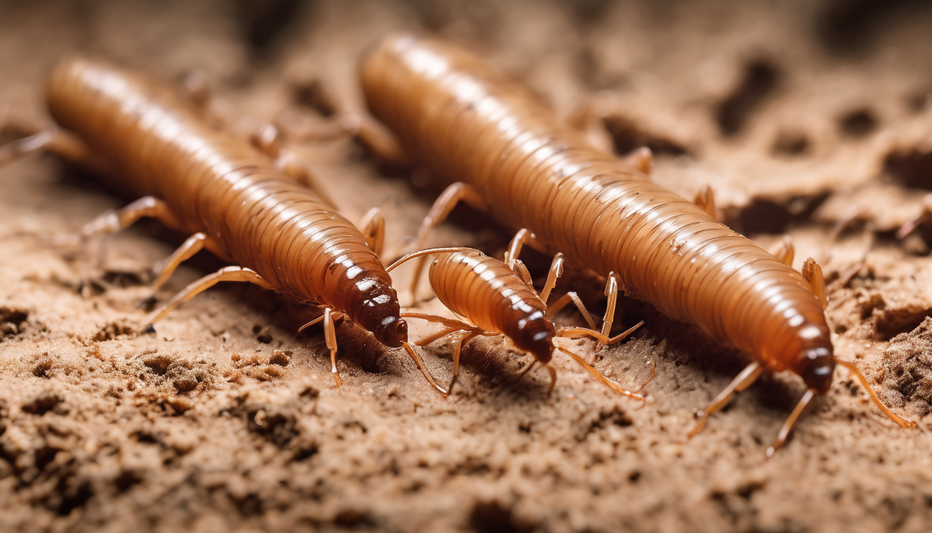 5 Signs Termite Tubes Indicate Active Slab Infestation - close-up of moist termite mud tube on concrete slab showing repair and worker access
