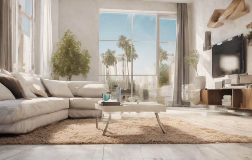 Photo of a pest-control technician inspecting a villa foundation and placing a termite bait station near landscaped planters, illustrating non-repellent termiticide safety practices in occupied Dubai homes.