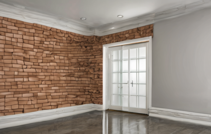 Physical termite barrier installation process at a new construction site