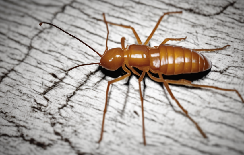 Thermal image showing hidden termite hotspot in Dubai villa wall during detecting hidden termite activity: thermal imaging, acoustic tools, and moisture mapping inspection.