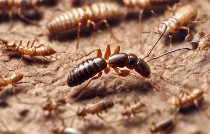 Heat Treatment Protocols for Small Termite Infestations - Technician monitoring sensors in Dubai villa wall void during 50°C treatment (98 chars)