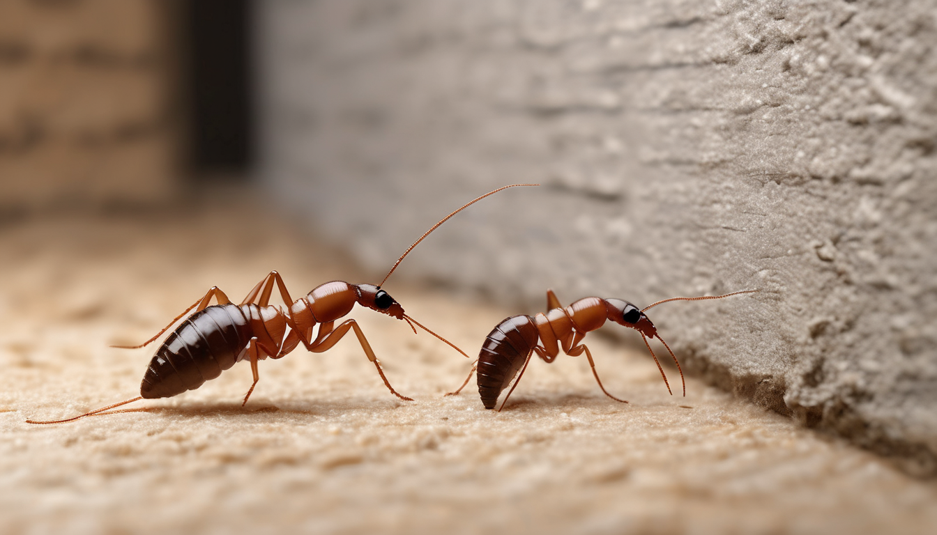 Professional Inspection Techniques for Detecting Termite - Moisture mapping and mud tube identification in a villa foundation.