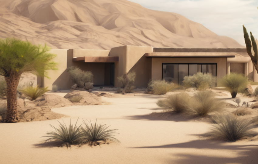 Designing termite-proof landscapes in a desert environment with moisture control and termite-resistant plants