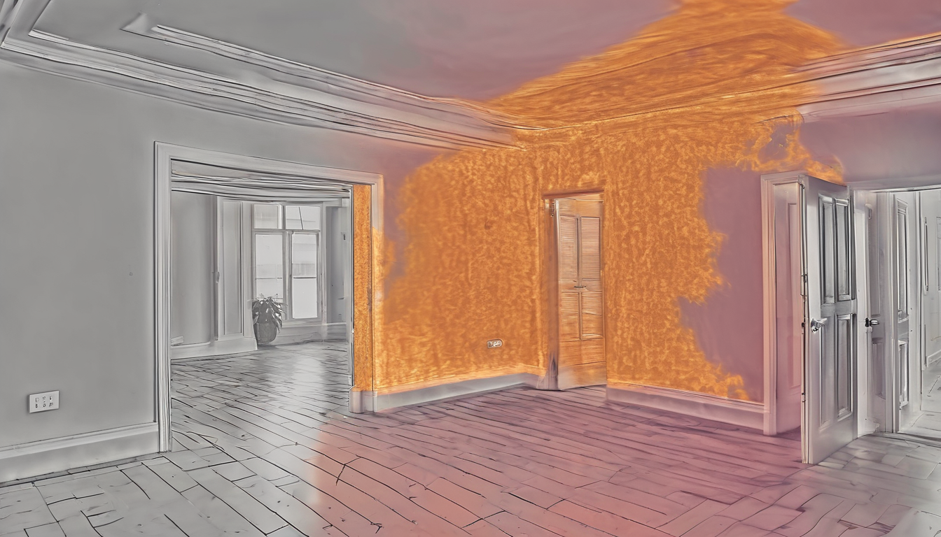 Thermal Imaging for Hidden Termite Detection in UAE Homes - thermal camera view showing hotspot near skirting indicating possible termite activity