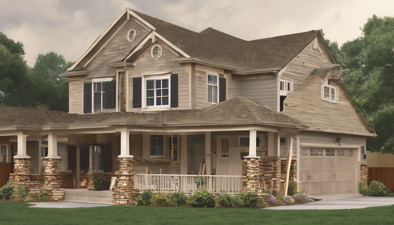 Illustration of a new construction project incorporating termite prevention strategies