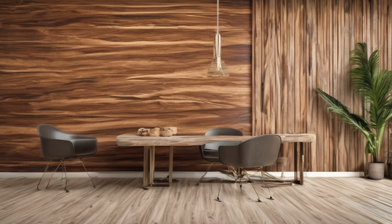 [Best Termite-resistant Wood Species for Dubai Villas - Teak, Cedar and Ipe woods with decorative wood samples]