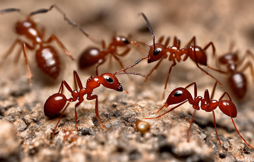 Can anyone tell me if these are Fire Ants Or Termites?? - Termite mound and fire ant nest comparison image.