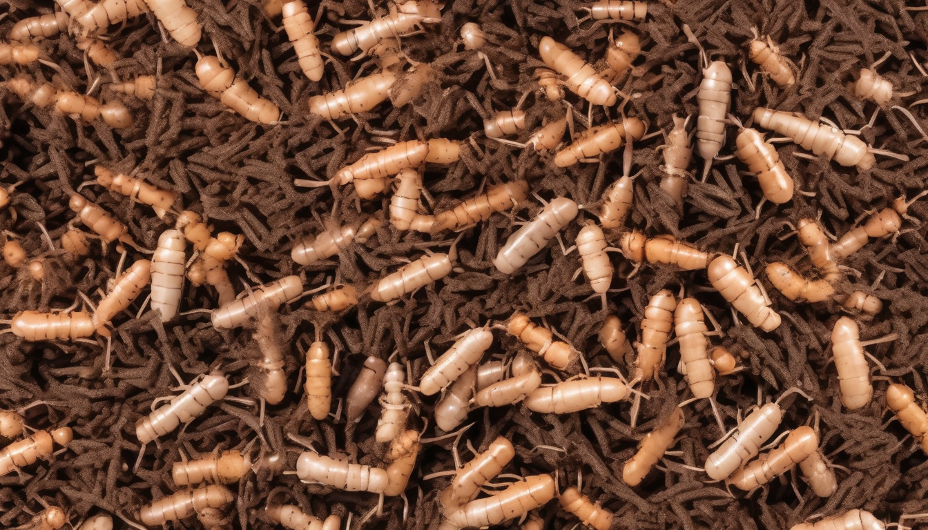 Choosing the Right Termite Resistant Mulch for Dubai Gardens - Proper installation of termite-resistant mulch in a garden bed to prevent termite infestation.