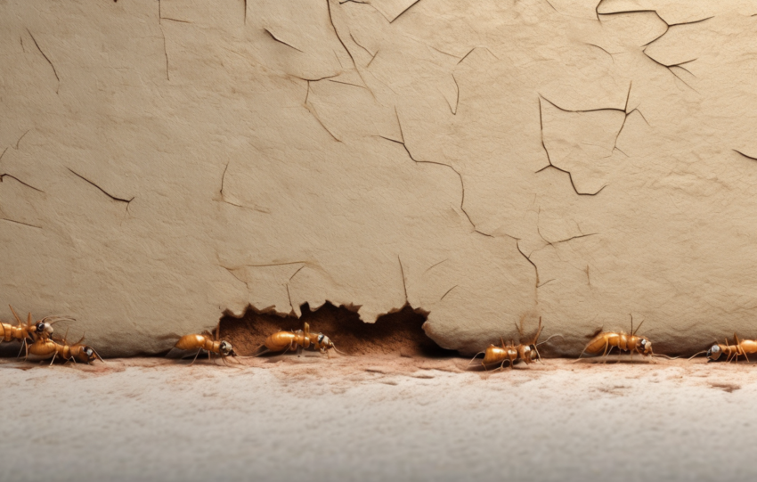 Preventing Termite Entry Through Foundation Cracks - Detailed guide on sealing foundation cracks to prevent termite infestations.