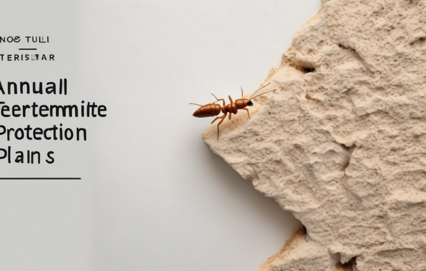 Annual Termite Protection Plans Dubai Costs - technician inspecting villa foundation