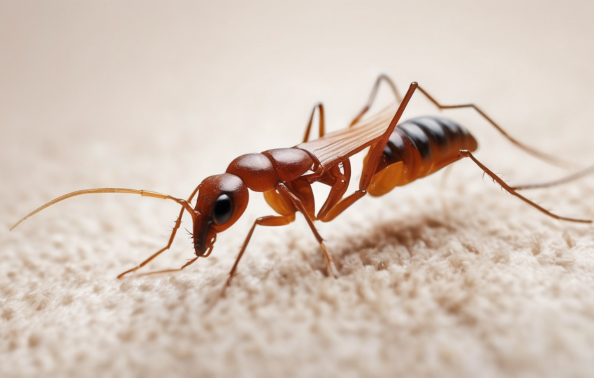 Emergency Treatment for Termite Swarms in Dubai - technician inspecting termite damage in Dubai villa