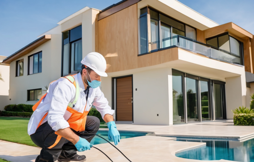 Pre-Construction Anti Termite Treatment Dubai Solutions - soil treatment application during Dubai construction phase