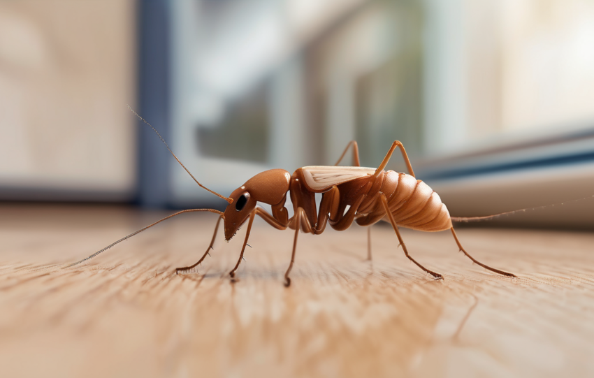 Professional Termite Inspection Process Explained - Dubai technician using moisture meter