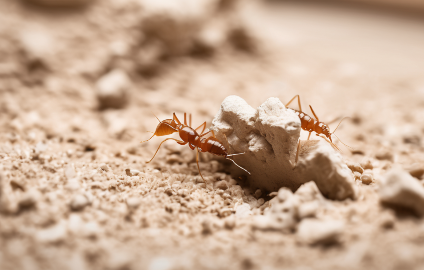 Subterranean Termite Control Methods in UAE Soils - technician applying termiticide around Dubai villa foundation