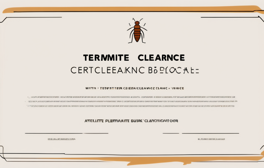 Termite Clearance Certificate Cost Breakdown - Dubai professional inspection process showing technician examining property structure