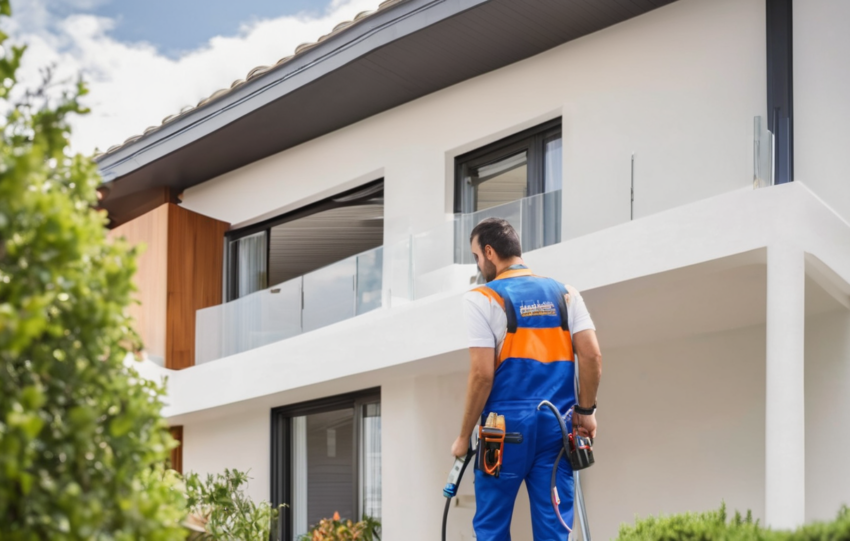 Termite Clearance Certificate Dubai - professional inspector examining wooden structure for termite evidence
