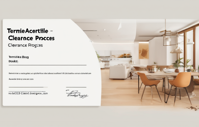 Termite Clearance Certificate Process Dubai Explained - professional inspection and documentation