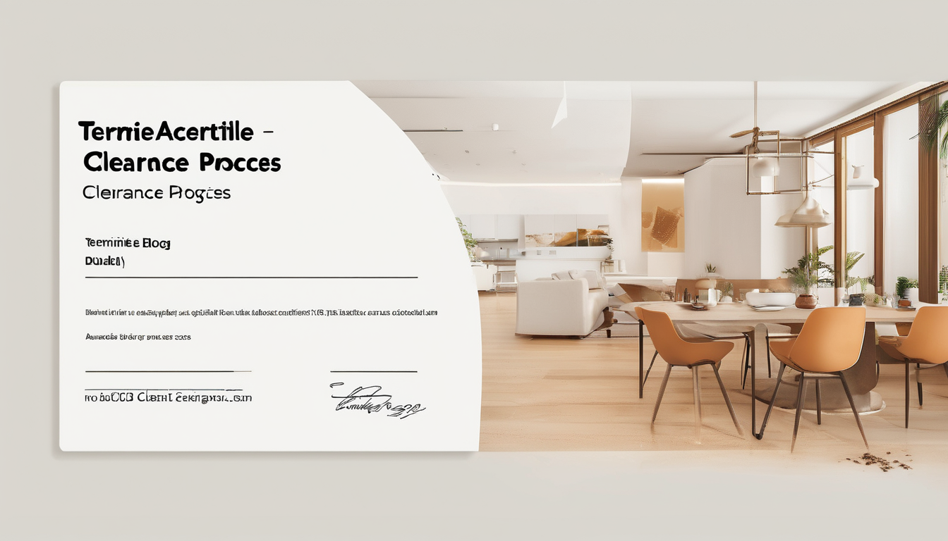 Termite Clearance Certificate Process Dubai Explained - professional inspection and documentation