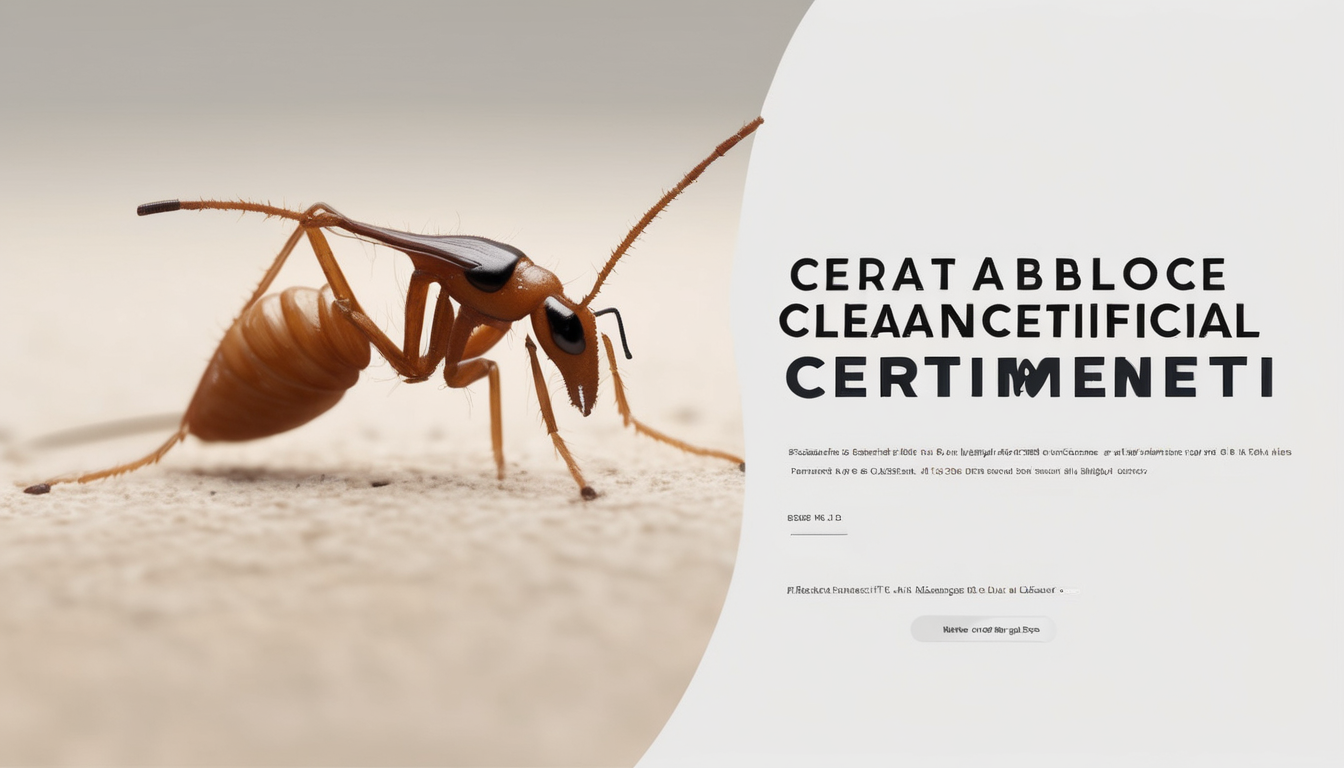Termite Clearance Certificate Requirements Abu Dhabi - professional inspection and documentation process