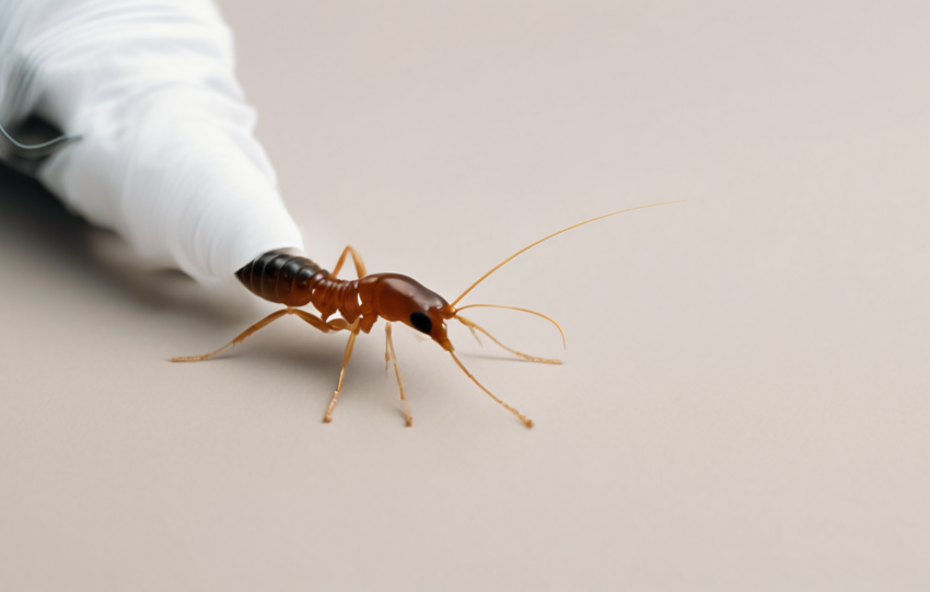 Termite Control Services in Abu Dhabi - technician conducting termite inspection