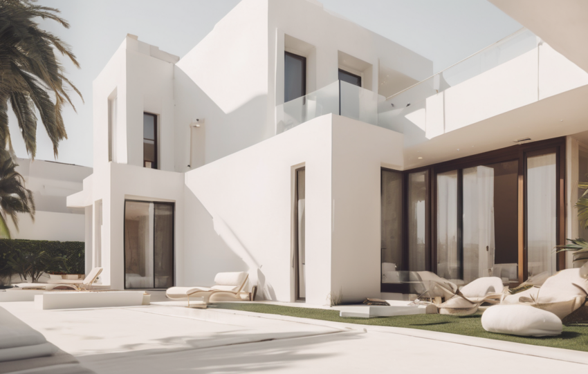 Termite Inspection Process for Dubai Villas - professional inspector examining villa foundation