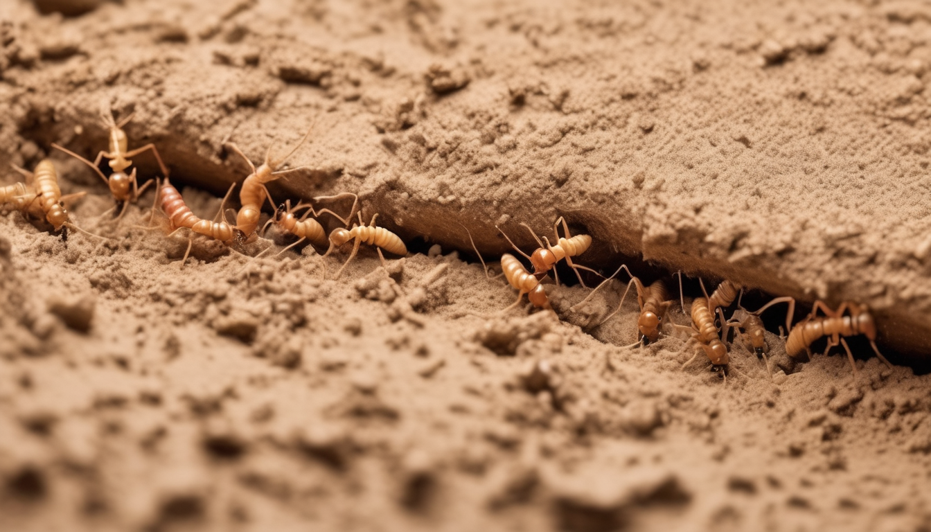 Termite Mud Tube Removal Methods in Dubai - professional technician inspecting termite damage