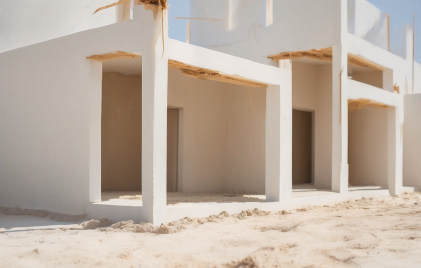 Termite Protection During Foundation Construction Dubai - chemical barrier application