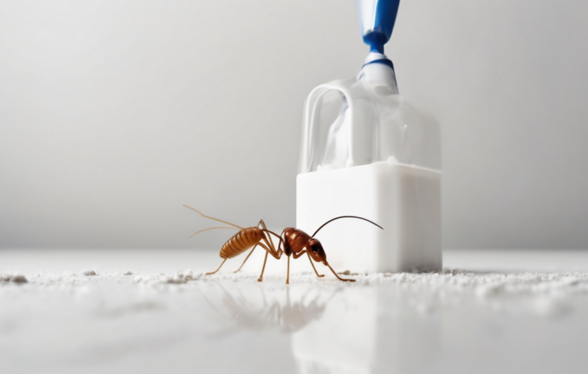 Termite Treatment Costs in Dubai Explained - professional technician applying termiticide to villa foundation