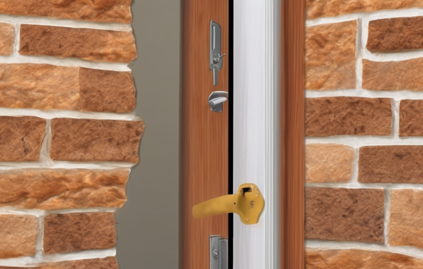 Termite treatment methods for door frame infestations - technician inspecting door frame damage