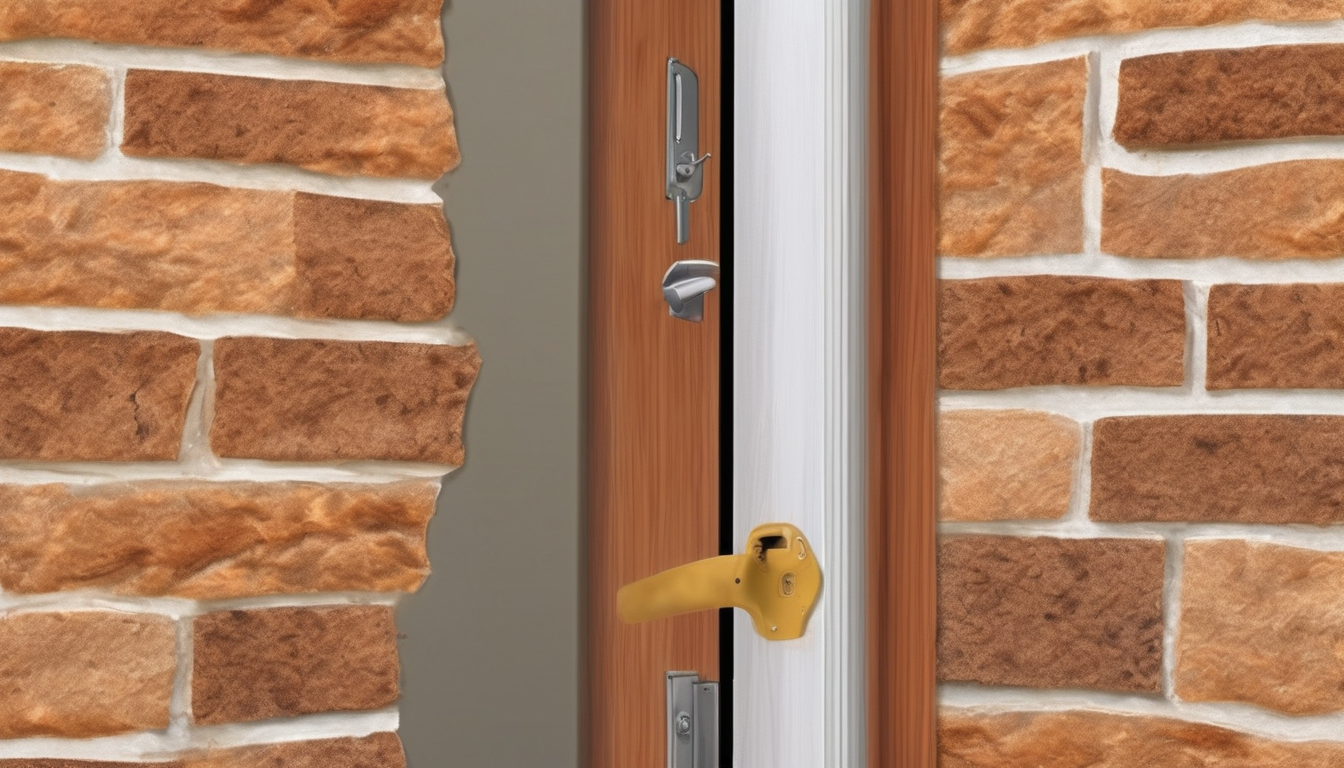 Termite treatment methods for door frame infestations - technician inspecting door frame damage