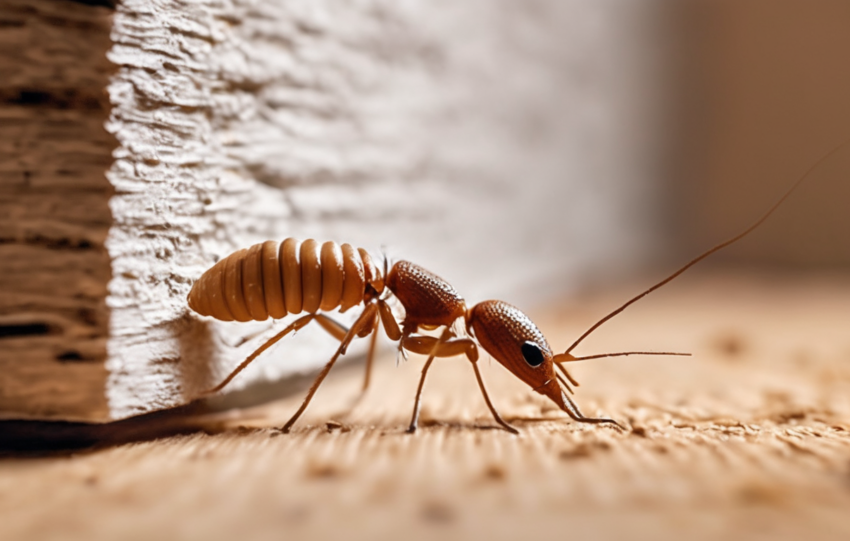 Offer For Termite Damage - Expert termite damage advice - Dubai specialist inspecting termite damage in UAE villa