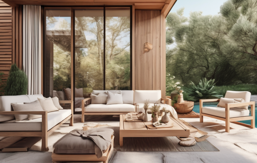 How to Protect Outdoor Wooden Furniture from Termites and Moisture - professional treatment application in Dubai garden