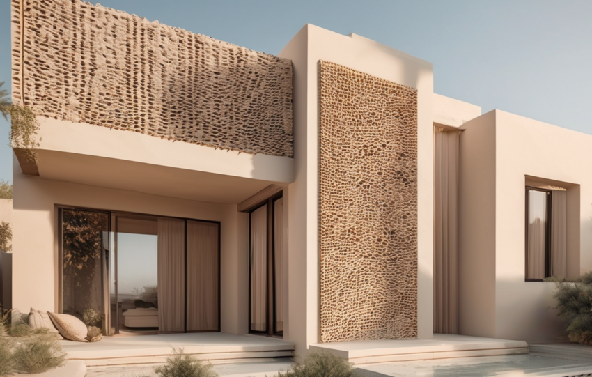 Termite mud tubes identification guide Dubai homes - professional inspection of villa foundation showing typical desert termite pathways