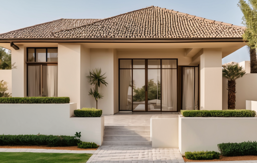 Signs of Termite Damage in Dubai Homes - professional inspection revealing mud tubes on villa foundation